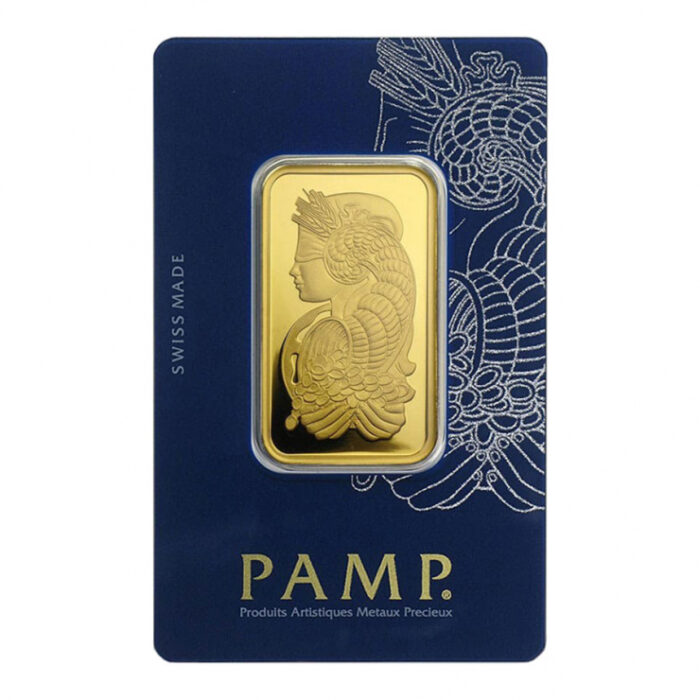 1 oz Gold Bar- PAMP Suisse Lady Fortuna