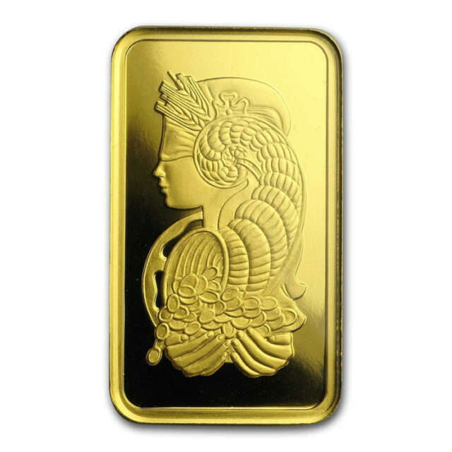1.2 oz Gold Bar - PAMP Suisse Lady Fortuna - purity .9999