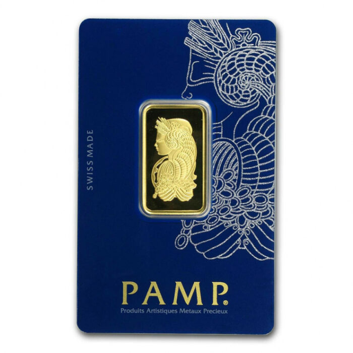 1.2 oz Gold Bar - PAMP Suisse Lady Fortuna - purity .9999