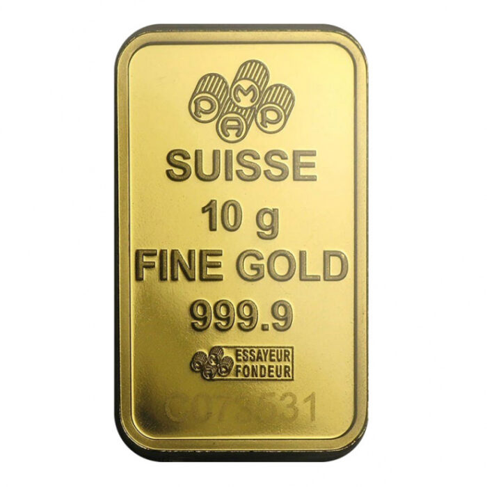 10 Gram Gold Bar - PAMP Suisse Lady Fortuna - Purity .9999