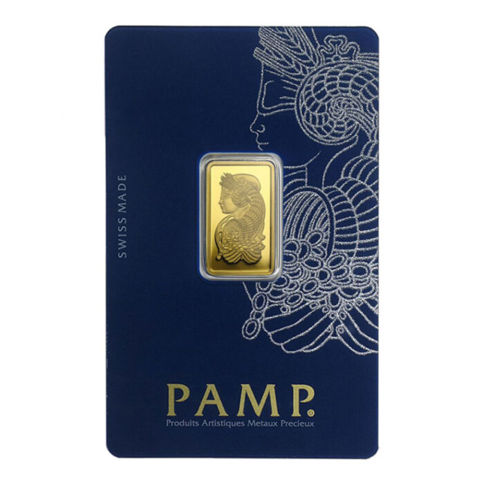 5 Gram Gold Bar - PAMP Suisse Lady Fortuna - Purity .9999