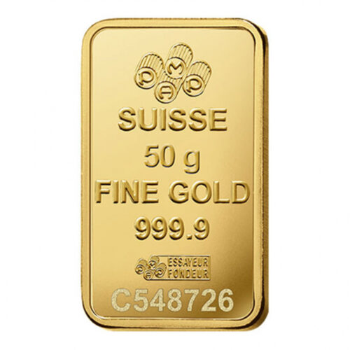 50 Gram Gold Bar - PAMP Suisse Lady Fortuna - Purity .9999