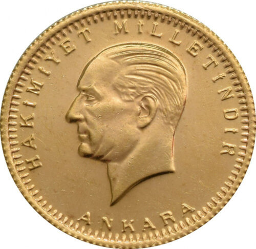 turkey 100 gold coin