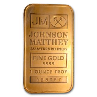 1 oz Gold Bar TD Bank Johnson Matthey